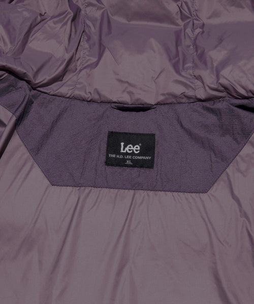 Hooded Lipstop Puffer Down Purple
