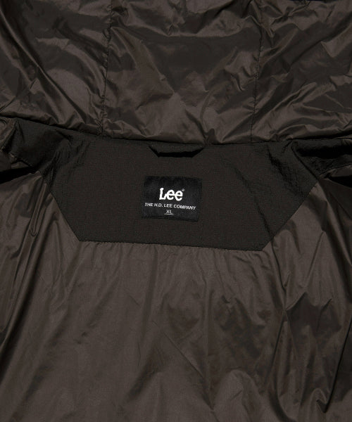 Hooded Lipstop Puffer Down Brown