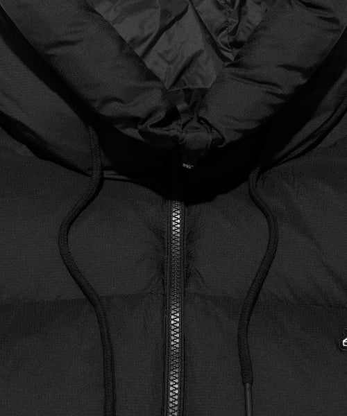 Hooded Lipstop Puffer Down Black