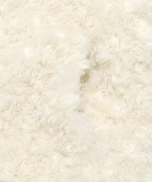 Women's New Semitic Fur Half Coat Ivory