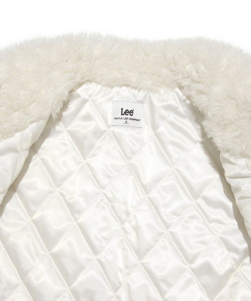 Women's New Semitic Fur Half Coat Ivory