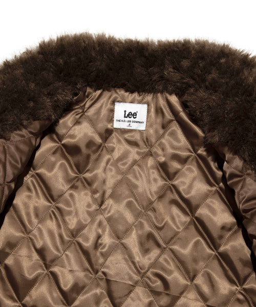 Women's Semitic Fur Half Coat Brown