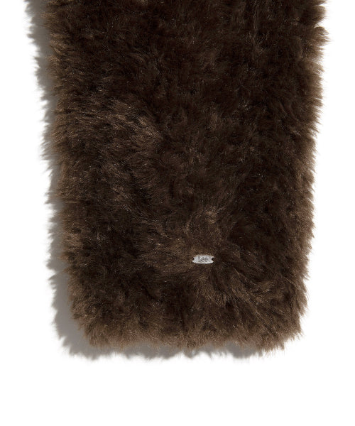 Women's Semitic Fur Half Coat Brown