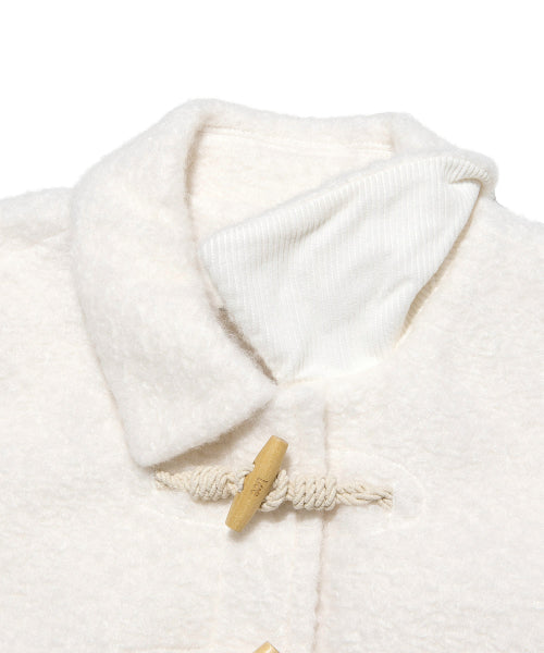 Women's Teddy Duffle Short Coat Ivory
