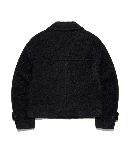Women's Teddy Duffle Short Coat Black