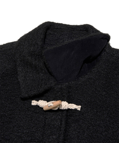 Women's Teddy Duffle Short Coat Black
