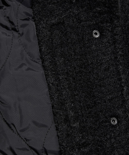 Women's Teddy Duffle Short Coat Black