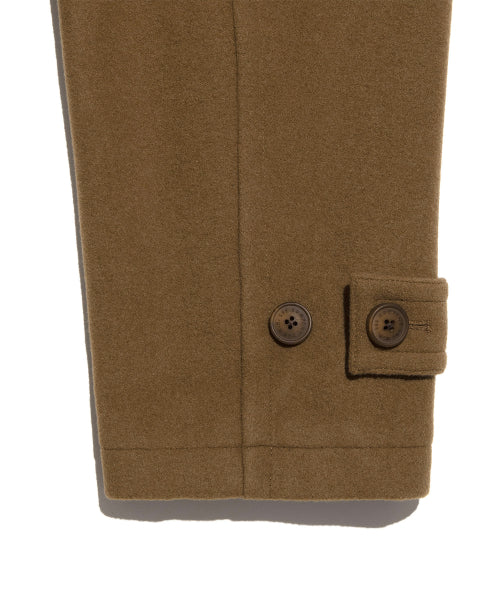wool blend long duffel coat camel