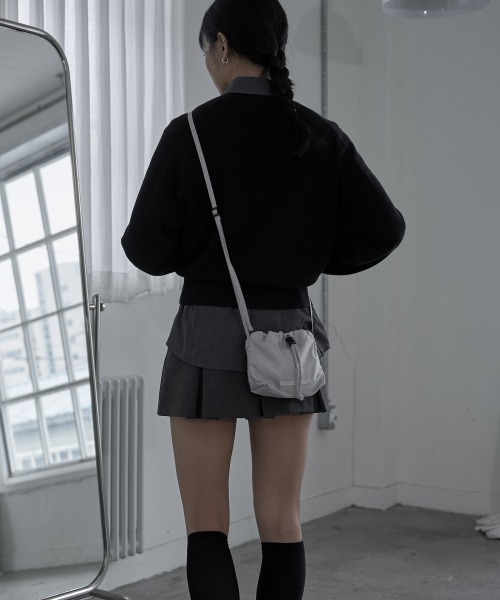 String Mini Cross Bag 771 Solid [2 colors]