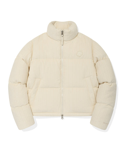 Women's Corduroy Short-Down Jumper Cream