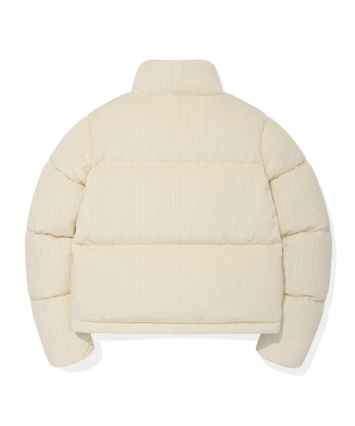 Women's Corduroy Short-Down Jumper Cream