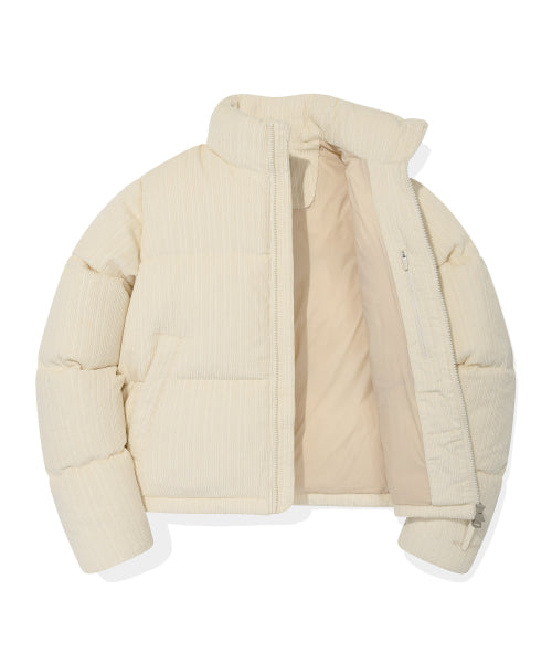 Women's Corduroy Short-Down Jumper Cream