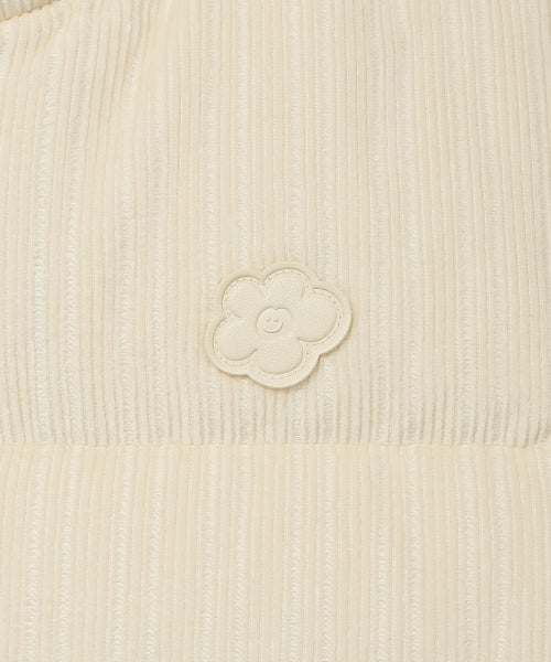 Women's Corduroy Short-Down Jumper Cream