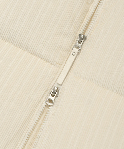 Women's Corduroy Short-Down Jumper Cream