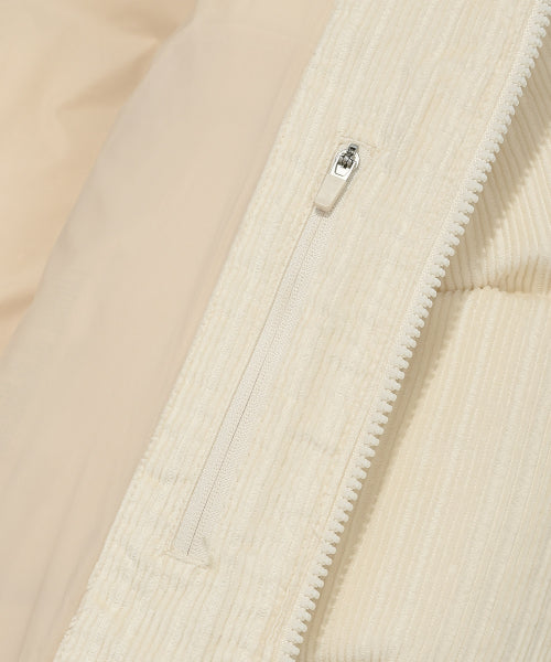 Women's Corduroy Short-Down Jumper Cream