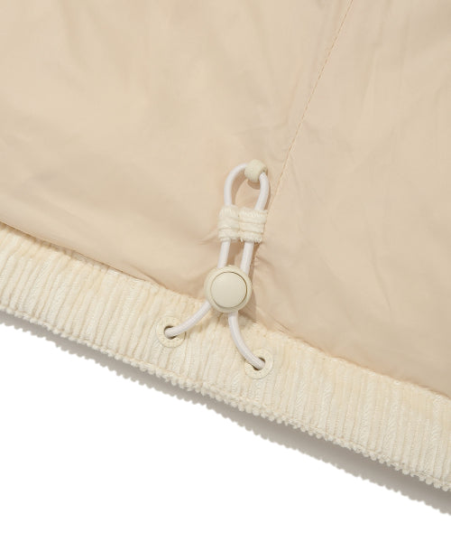 Women's Corduroy Short-Down Jumper Cream