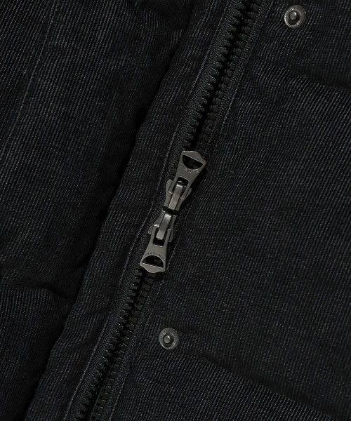 Women's denim like down jumper black