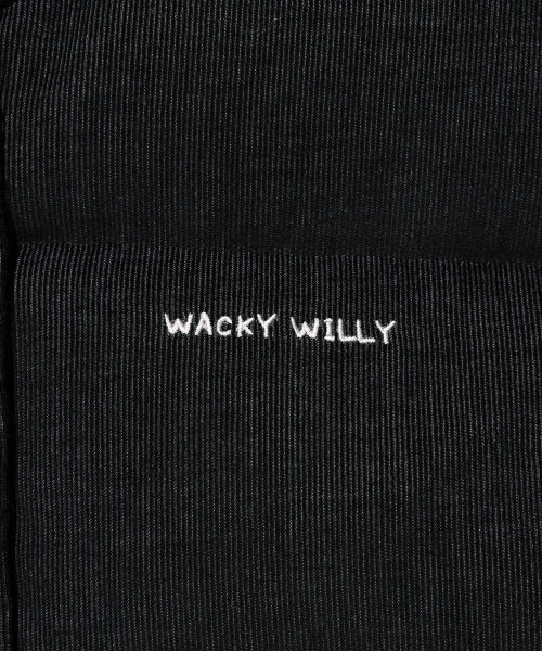 Women's denim like down jumper black