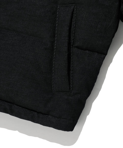 Women's denim like down jumper black