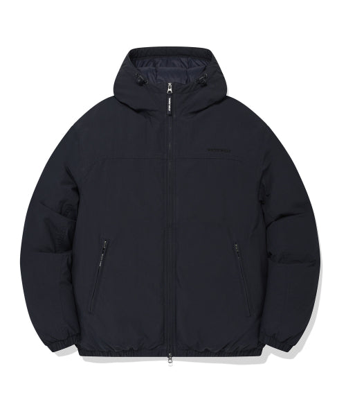 washed-down short puffer navy