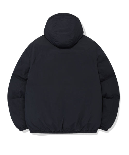 washed-down short puffer navy