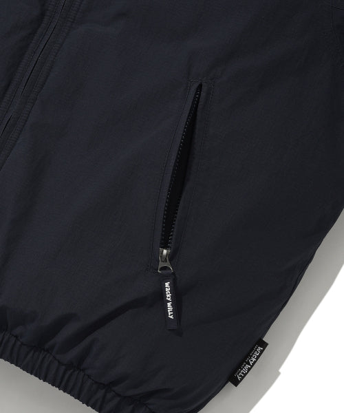 washed-down short puffer navy