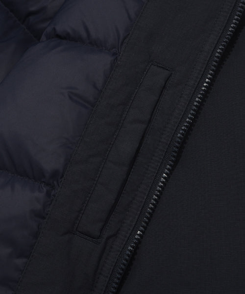 washed-down short puffer navy