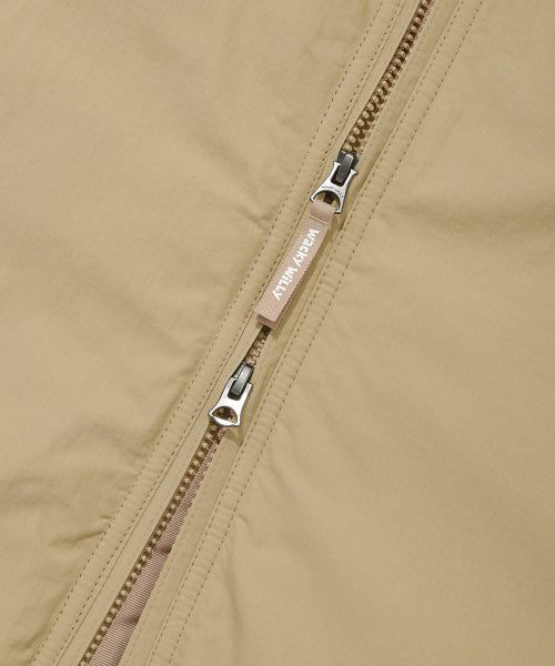 washed-down short puffer beige