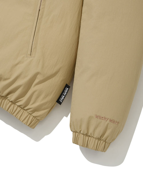 washed-down short puffer beige
