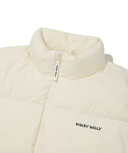 Kiki Graphic Down Short Puffer Cream