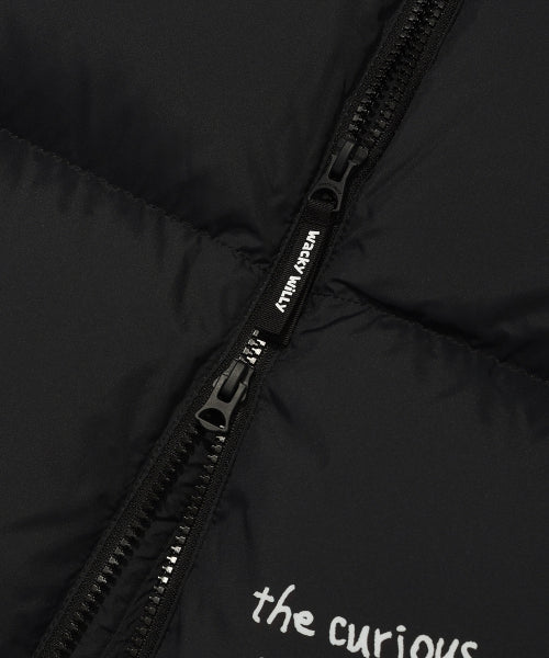Kiki Graphic Down Short Puffer Black