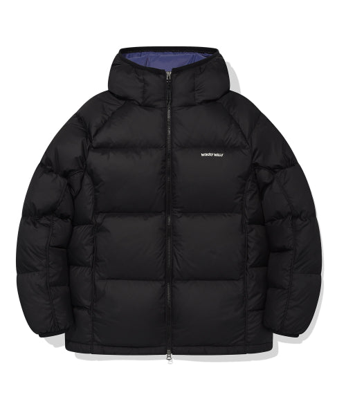 Pertex Lip-Stop Hooded Down Jumper Black