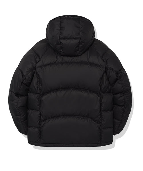 Pertex Lip-Stop Hooded Down Jumper Black