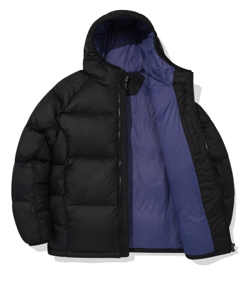 Pertex Lip-Stop Hooded Down Jumper Black