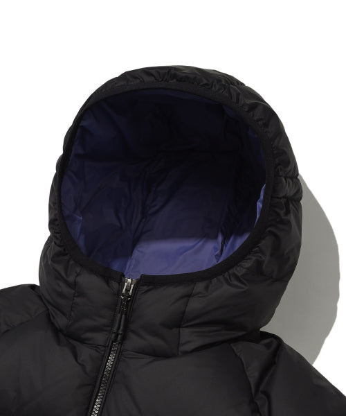 Pertex Lip-Stop Hooded Down Jumper Black