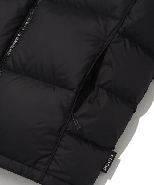 Pertex Lip-Stop Hooded Down Jumper Black