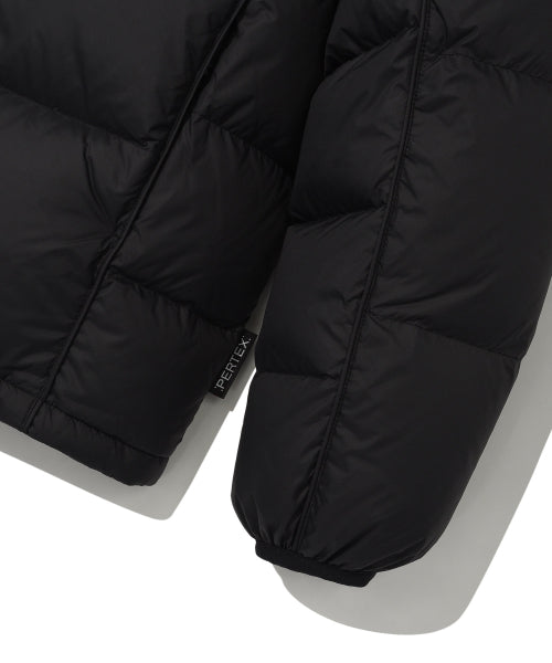 Pertex Lip-Stop Hooded Down Jumper Black
