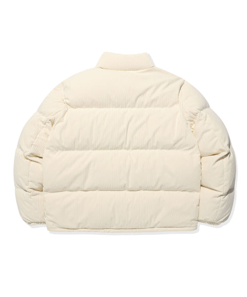 Corduroy down jumper cream