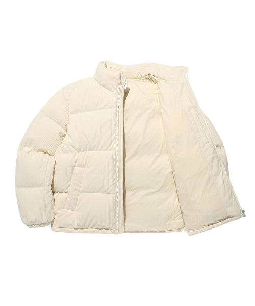 Corduroy down jumper cream