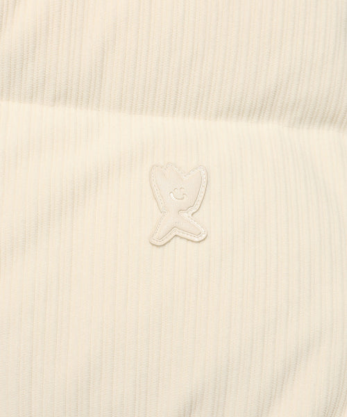 Corduroy down jumper cream
