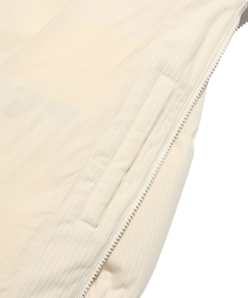 Corduroy down jumper cream