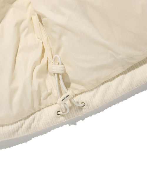 Corduroy down jumper cream