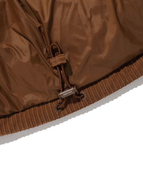 Corduroy down jumper brown