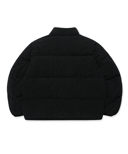 Corduroy down jumper black