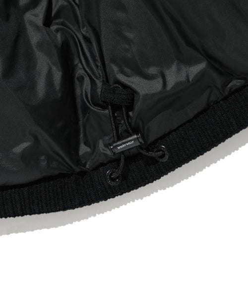 Corduroy down jumper black