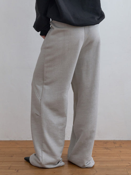 Panel Line Sweat Pants Light Grey