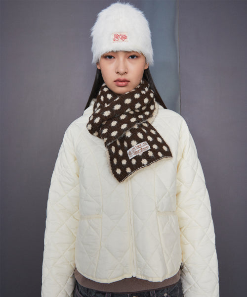 DOT KNIT MUFFLER black