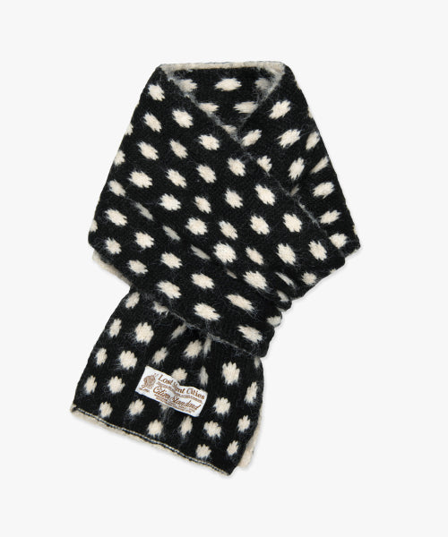 DOT KNIT MUFFLER black