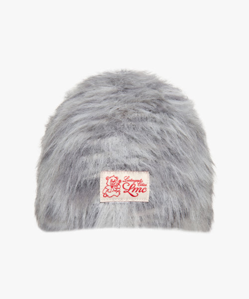 HAIRY UNCUFFED BEANIE heather gray