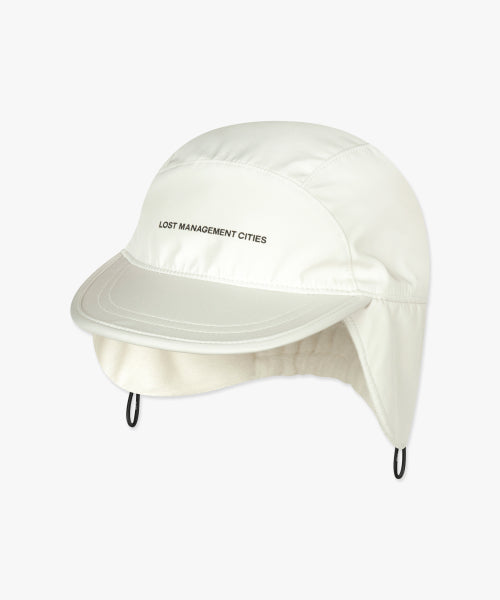 FLEECE EARFLAP CAP ivory